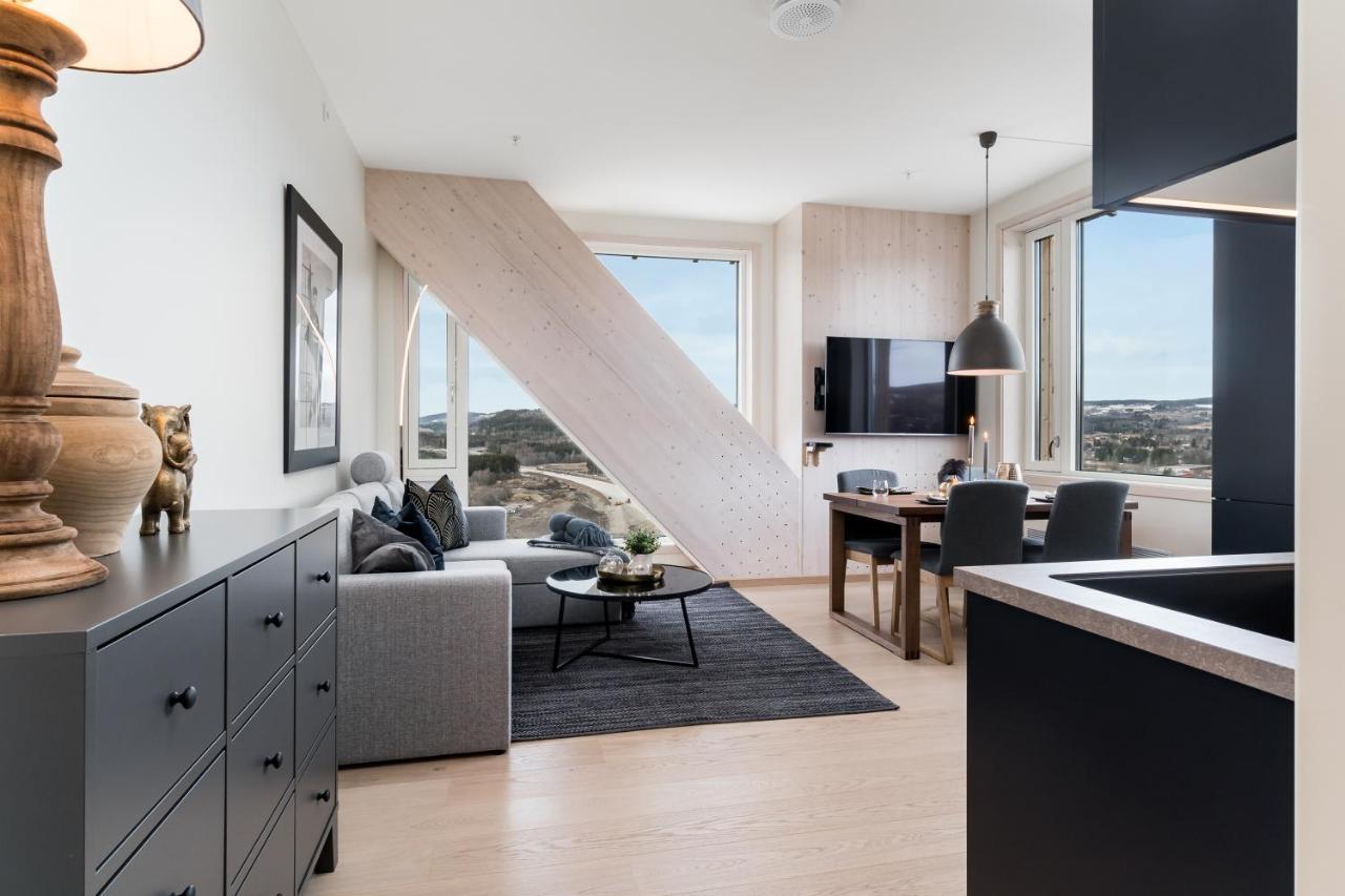 Mjos Tower Apartment - Lovely City View Ringsaker Экстерьер фото